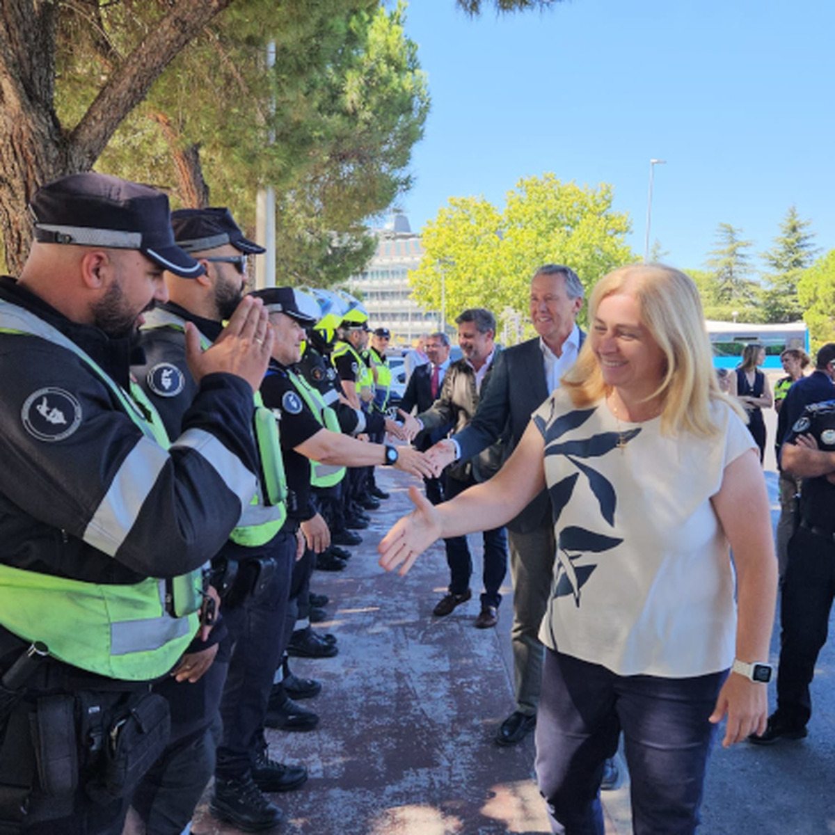 Madrid: Inma Sanz supervisa el dispositivo de seguridad para el Gran Premio de Fórmula 1