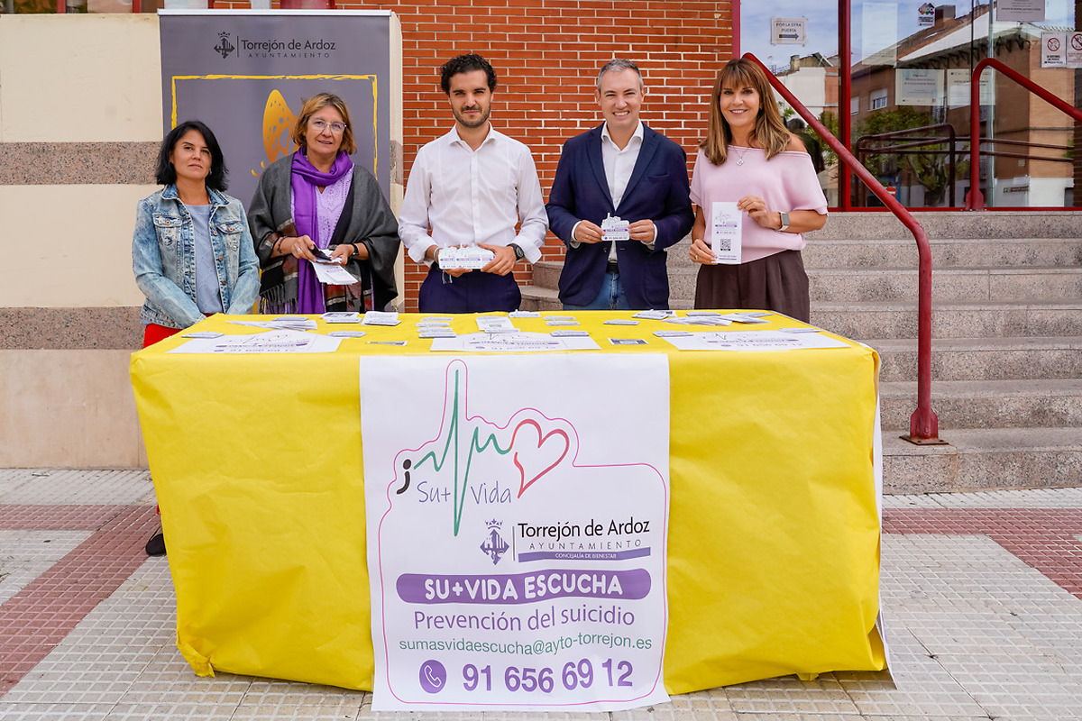 Torrejón de Ardoz conmemora el Día Mundial para la Prevención del Suicidio con nuevas iniciativas
