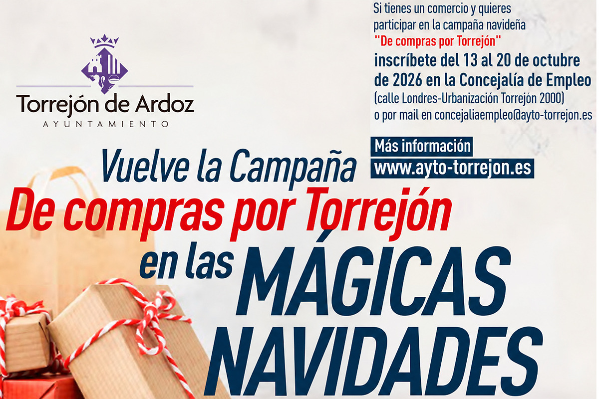 Torrejón de Ardoz se prepara para la campaña 'De compras por Torrejón en las Mágicas Navidades'