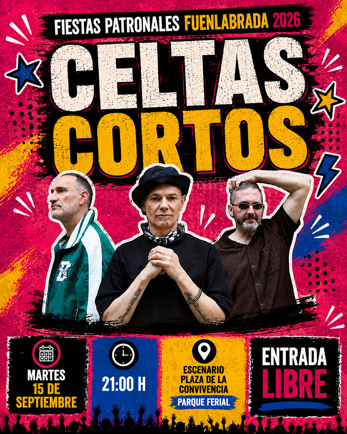 Celtas Cortos en las Fiestas de Fuenlabrada: música y baile para todos