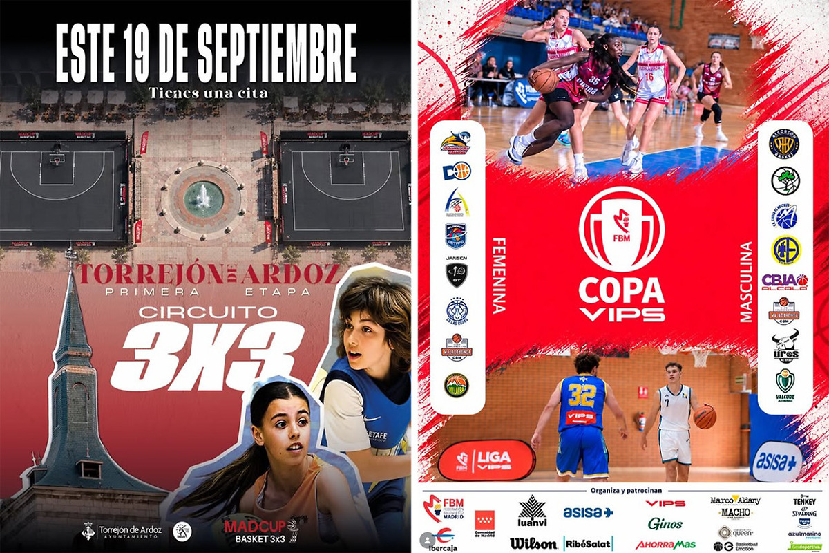 Torrejón de Ardoz se prepara para un emocionante fin de semana deportivo con el MadCup 3x3 y la Copa VIPS