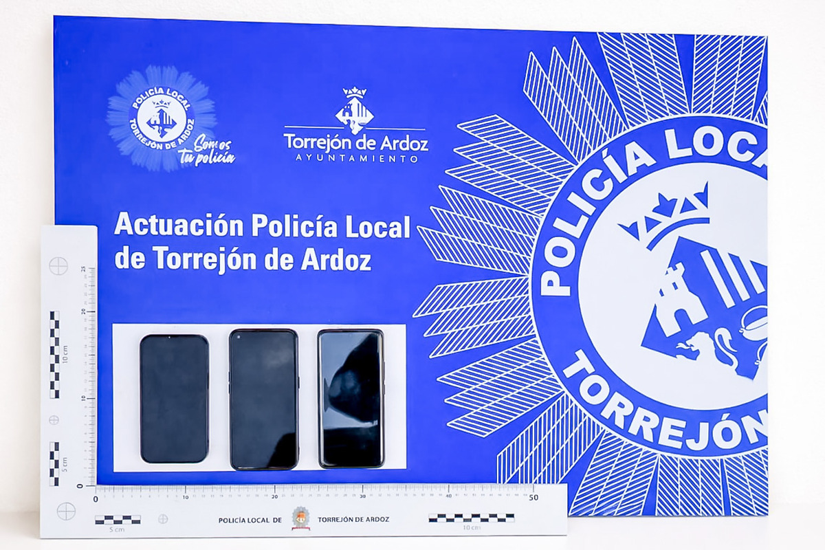 Detenciones y material incautado en el Mercadillo de Torrejón de Ardoz